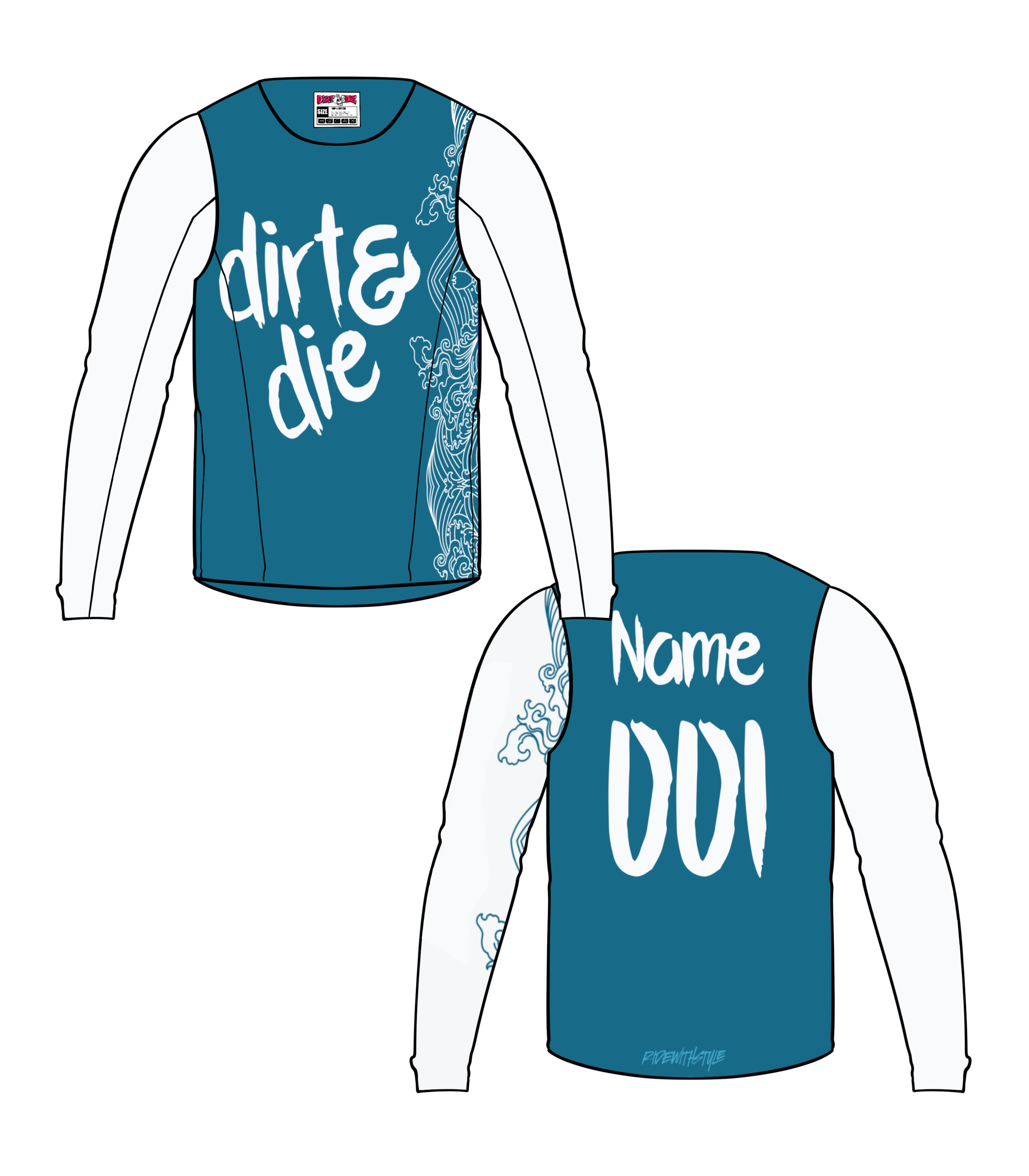 Maillot Dirt&Die personnalisé - Series 04 “Vortex”