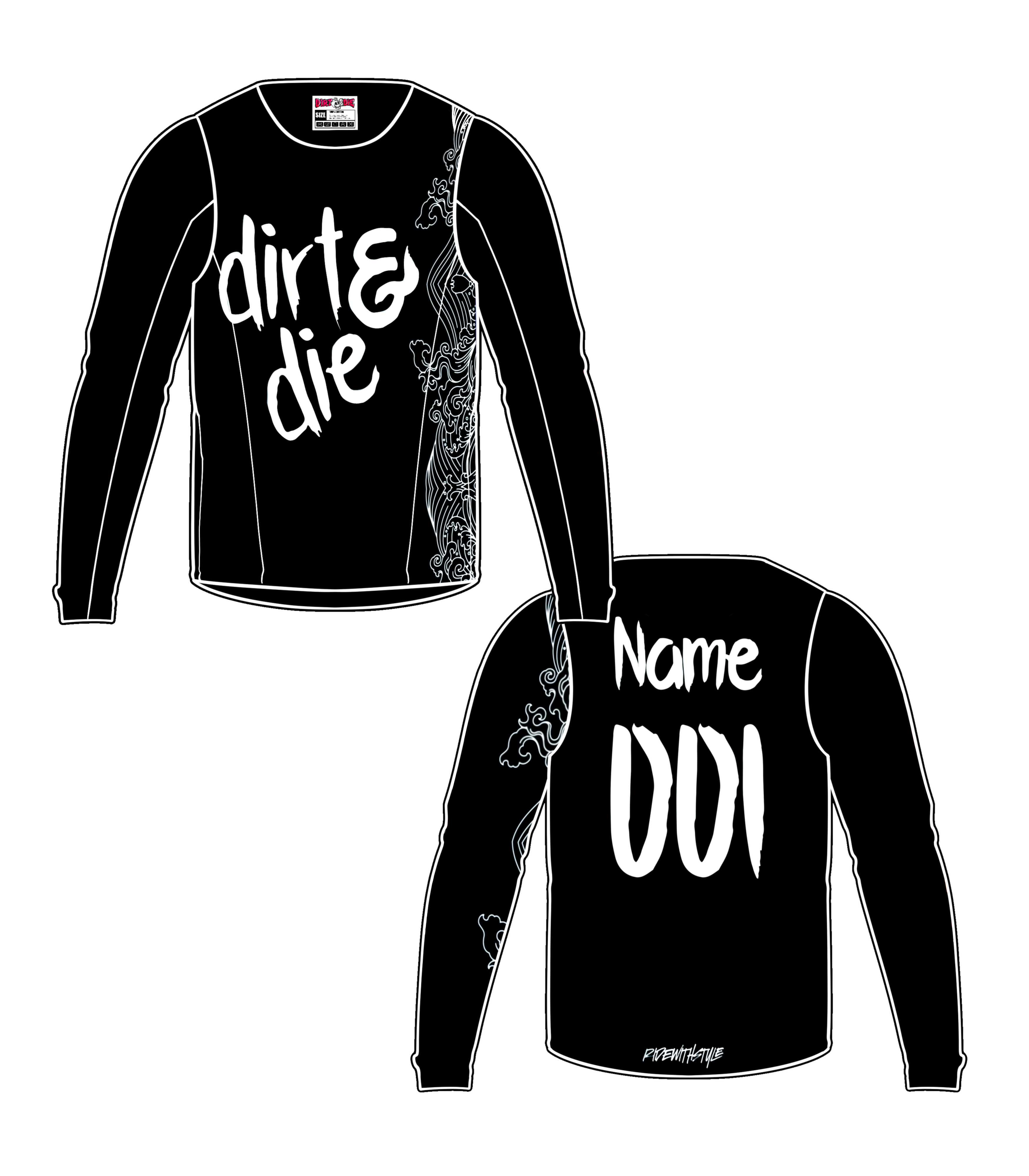 Maillot Dirt&Die personnalisé - Series 04 “Vortex”