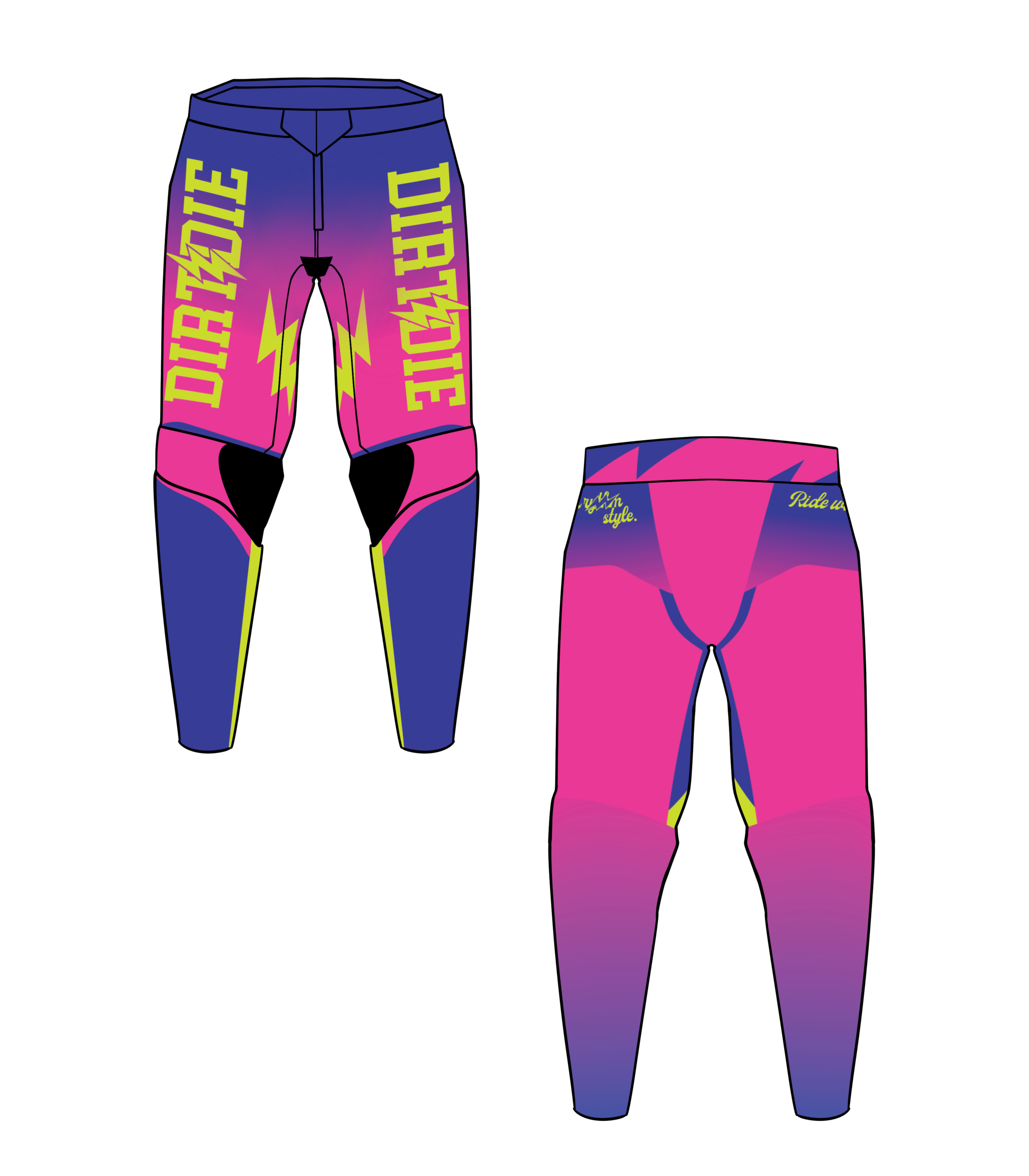 Pantalon Dirt&Die personnalisé - Series 02 “Dead by Lightning”