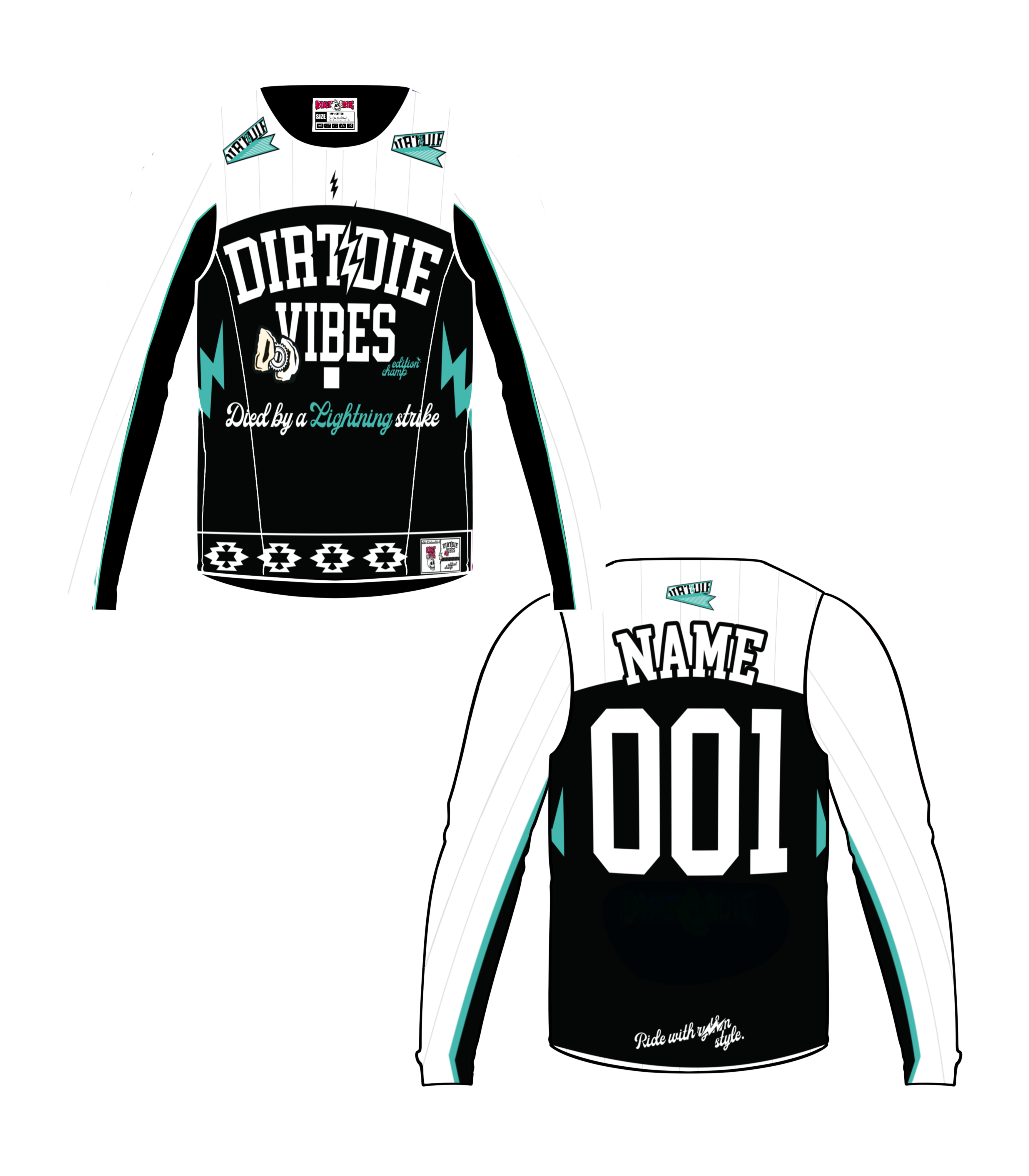 Maillot Dirt&Die personnalisé - Series 02 “Dead by Lightning”