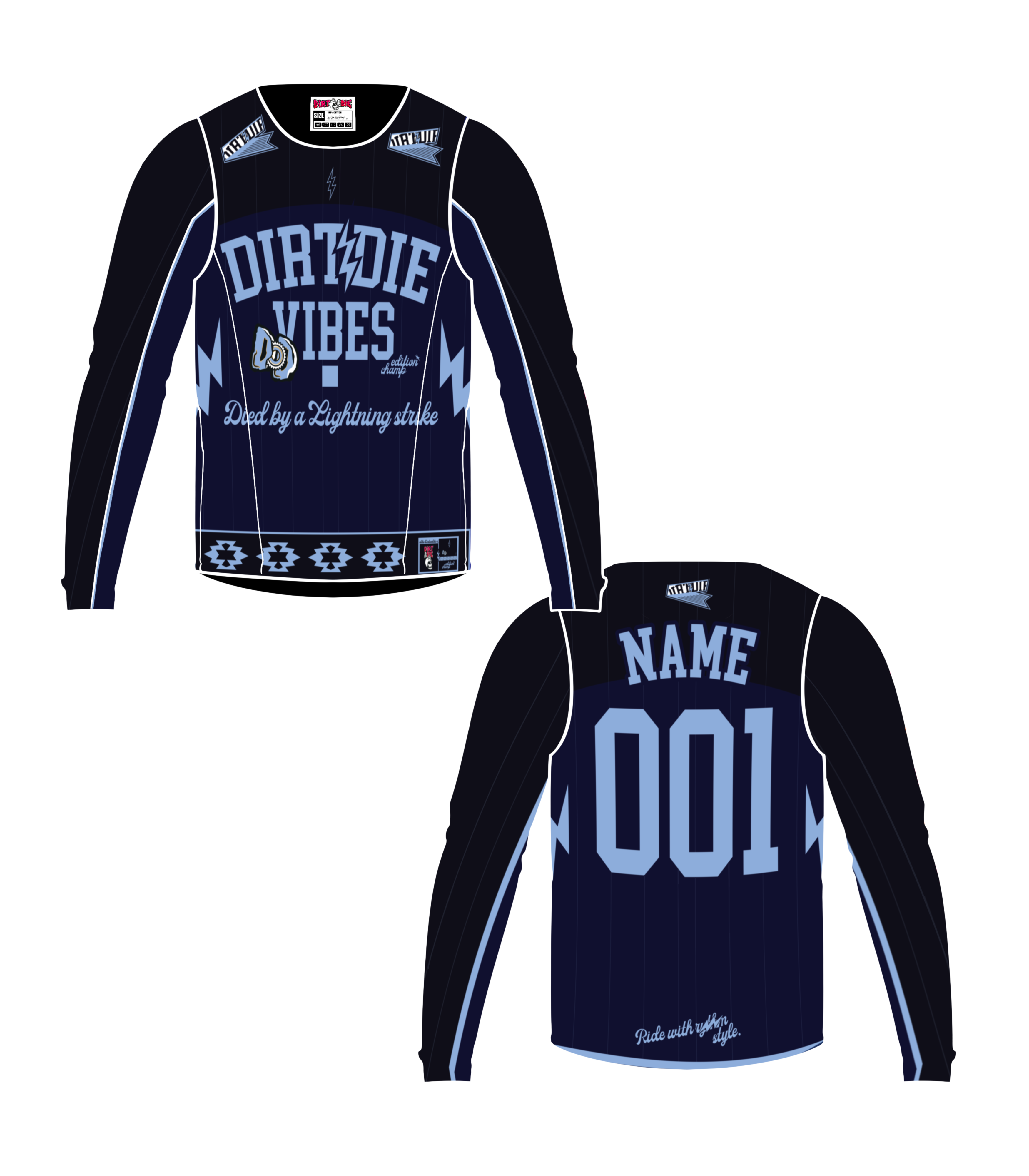 Maillot Dirt&Die personnalisé - Series 02 “Dead by Lightning”