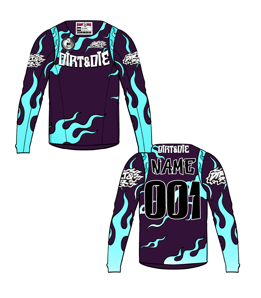 Maillot Dirt&Die personnalisé - Series 01 “Wildfire Set”