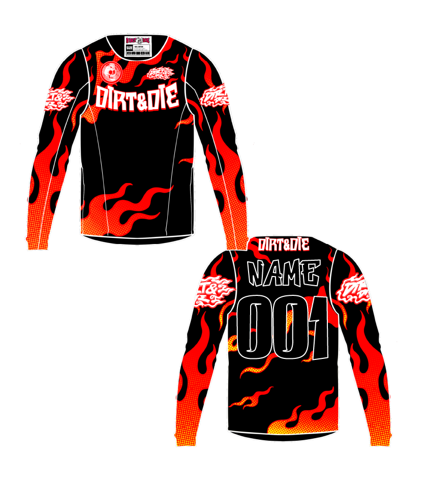 Maillot Dirt&Die personnalisé - Series 01 “Wildfire Set”