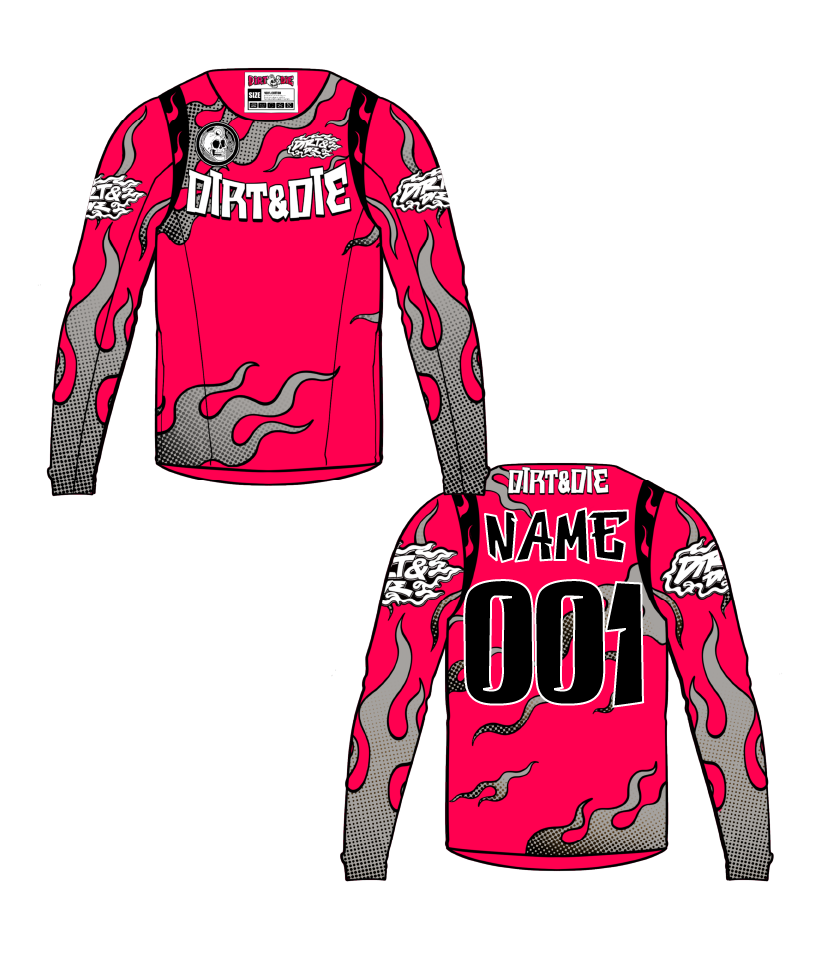 Maillot Dirt&Die personnalisé - Series 01 “Wildfire Set”