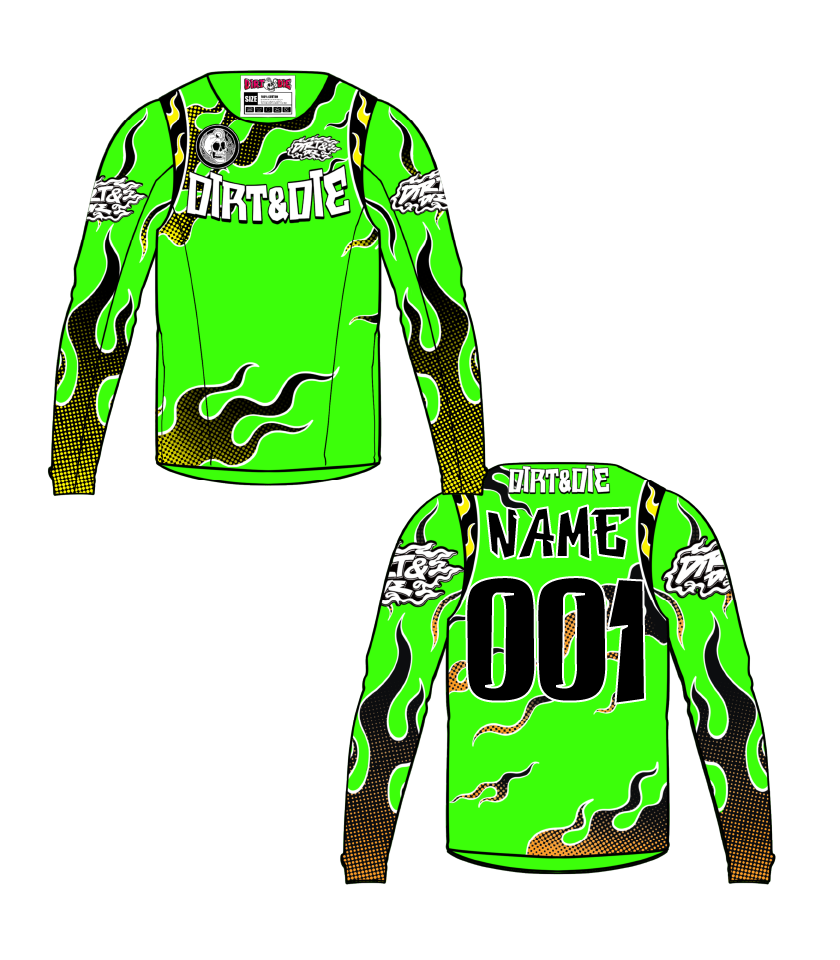 Maillot Dirt&Die personnalisé - Series 01 “Wildfire Set”