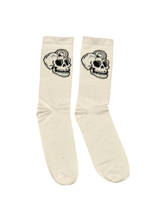 Dirt&Die White Long Socks