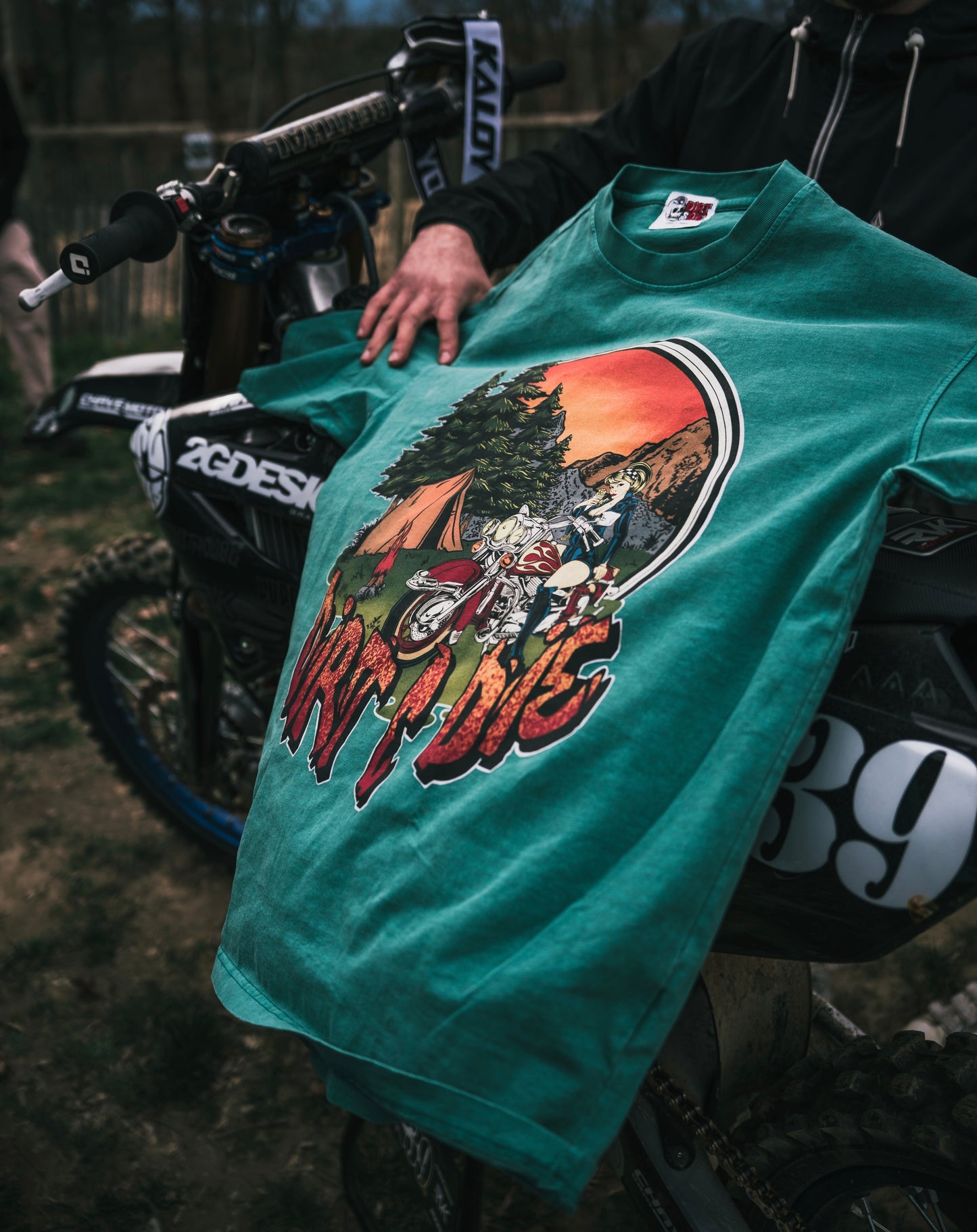 T-shirt Dirt&Die - Wildfire rider