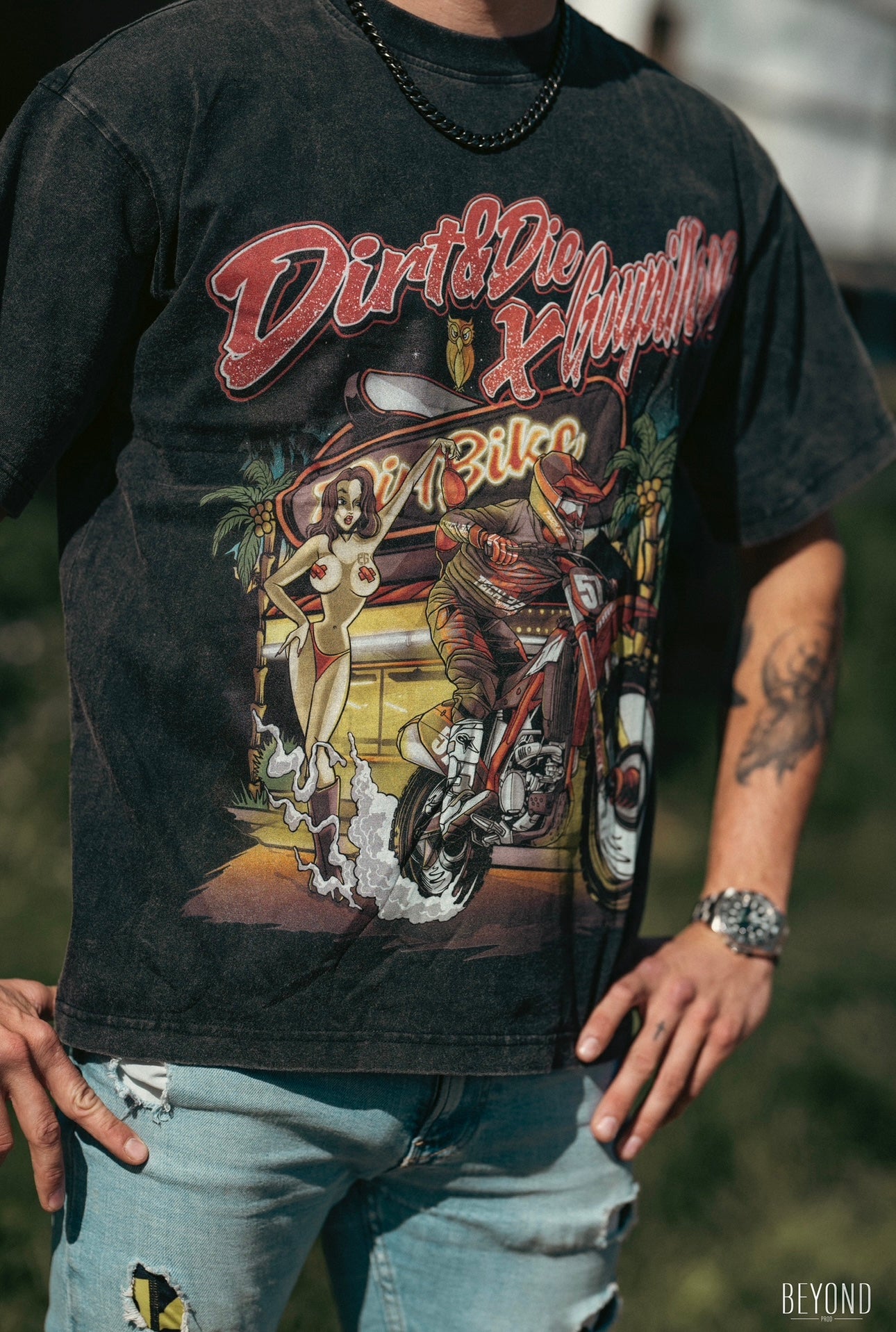 Dirt&amp;Die X Pierre Goupillon T-Shirt 