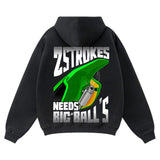 Hoodie Zippé Dirt&Die - 2 Strokes Needs Big Balls
